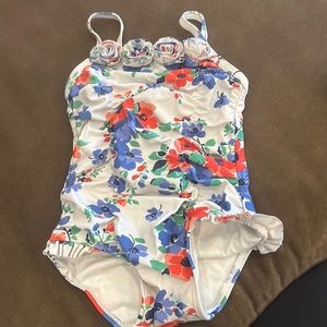 Janie and Jack 1 piece ruched swim 12-18 month